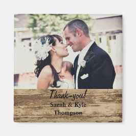 Rustic Weddenschap groot formaat Foto Magnet