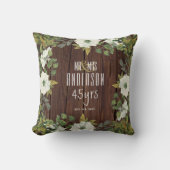 RUSTIC Weddenschap Jubileum ENIG Mijlstbloemen Kussen (Voorkant)