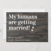 Rustic Weddenschap Mijn mensen worden getrouwd Save The Date (Voorkant)