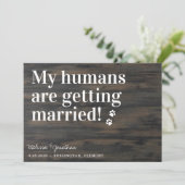 Rustic Weddenschap Mijn mensen worden getrouwd Save The Date (Staand voorkant)