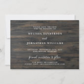 Rustic Weddenschap Mijn mensen worden getrouwd Save The Date (Achterkant)