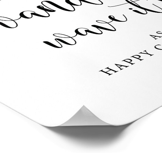 Rustic Weddenschap Uitzenden Poster (Hoek)