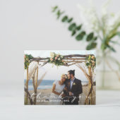 Rustic Wedding 2 Foto Dank je wel Briefkaart (Staand voorkant)