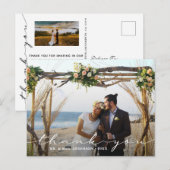 Rustic Wedding 2 Foto Dank je wel Briefkaart (Voorkant / Achterkant)