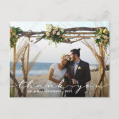 Rustic Wedding 2 Foto Dank je wel Briefkaart (Voorkant)