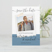 Rustic Wedding Adventure Foto Opslaan datum Kaart (Staand voorkant)