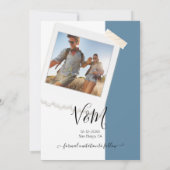 Rustic Wedding Adventure Foto Opslaan datum Kaart (Achterkant)