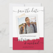 Rustic Wedding Adventure Foto Opslaan datum Kaart (Voorkant)