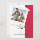 Rustic Wedding Adventure Foto Opslaan datum Kaart (Achterkant)