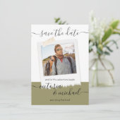 Rustic Wedding Adventure Foto Opslaan datum Kaart (Staand voorkant)