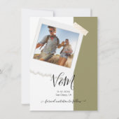 Rustic Wedding Adventure Foto Opslaan datum Kaart (Achterkant)