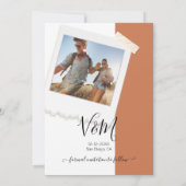 Rustic Wedding Adventure Foto Opslaan datum Kaart (Achterkant)