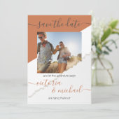 Rustic Wedding Adventure Foto Opslaan datum Kaart (Staand voorkant)