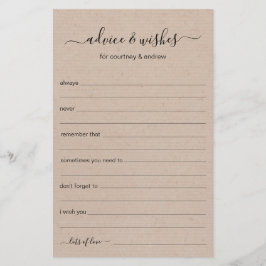 Rustic Wedding Advice and Wishes