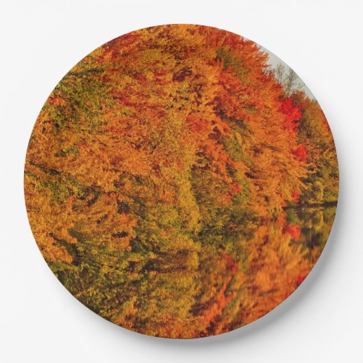 Rustic Wedding Amazing Herfst Foliage Stunning Fot Papieren Bordje (Voorkant)