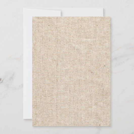 Rustic Wedding Baby's Breath Mason Jar Kaart (Achterkant)