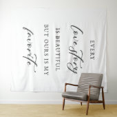 Rustic Wedding Backdrop Banner Wandkleed (In Situ (horizontaal))