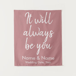 Rustic Wedding Backdrop Ceremony Dusty Roos Decor Wandkleed