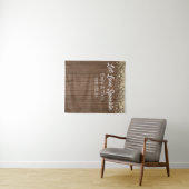 Rustic Wedding Backdrop, Let Love Gold Photo Booth Wandkleed (In Situ (horizontaal))
