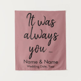 Rustic Wedding Backdrop voor ceremonie op budget Wandkleed