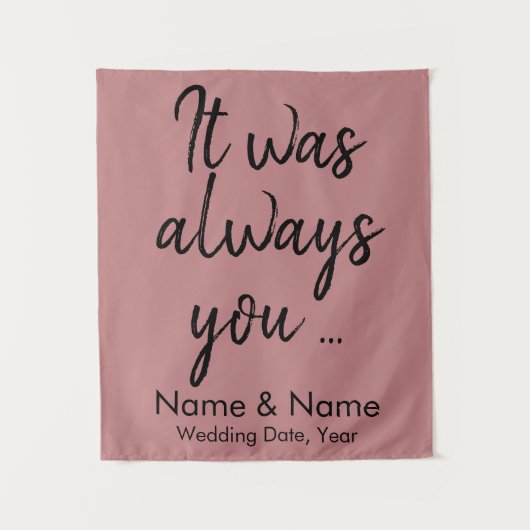 Rustic Wedding Backdrop voor ceremonie op budget Wandkleed (Voorkant)