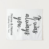 Rustic Wedding Backdrop voor ceremonie op budget Wandkleed (Voorkant (horizontaal))