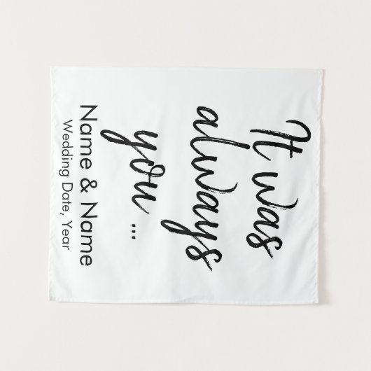 Rustic Wedding Backdrop voor ceremonie op budget Wandkleed (Voorkant (horizontaal))