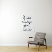 Rustic Wedding Backdrop voor ceremonie op budget Wandkleed (In situ)