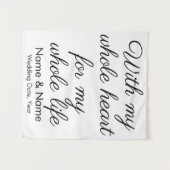 Rustic Wedding Backdrop voor ontvang en afleiding Wandkleed (Voorkant (horizontaal))