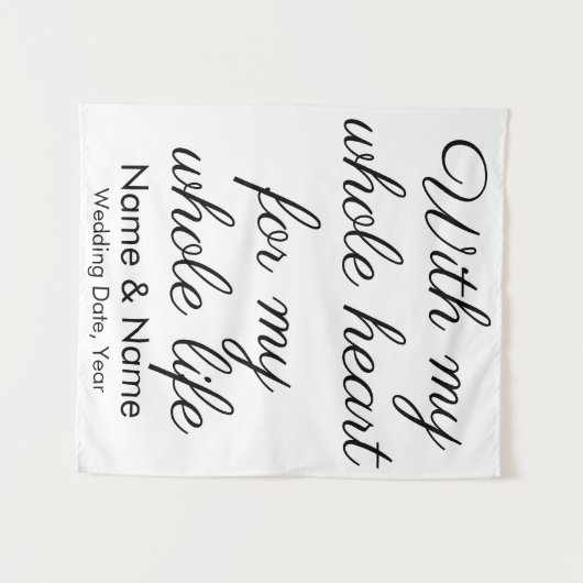 Rustic Wedding Backdrop voor ontvang en afleiding Wandkleed (Voorkant (horizontaal))