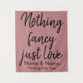 Rustic Wedding Backdrop voor ontvang en afleiding Wandkleed (Voorkant)