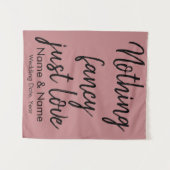 Rustic Wedding Backdrop voor ontvang en afleiding Wandkleed (Voorkant (horizontaal))