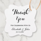 Rustic Wedding Bedankt Bedankjes Labels (Achterkant)