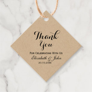 Rustic Wedding Bedankt Bedankjes Labels