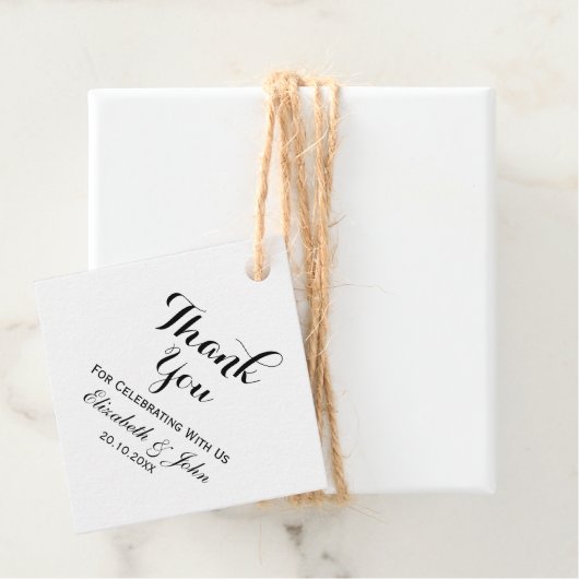 Rustic Wedding Bedankt Bedankjes Labels (In situ)