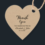 Rustic Wedding Bedankt Bedankjes Labels<br><div class="desc">Een rustige bruiloft begunstigt label. Verander eenvoudig de tekst zoals gewenst om een elegante favoriete tag te maken voor uw speciale dag. Kies de vorm,  het papier en het type twine in het optiemenu hierboven.</div>