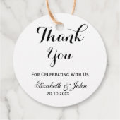 Rustic Wedding Bedankt Bedankjes Labels (Achterkant)