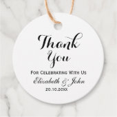 Rustic Wedding Bedankt Bedankjes Labels (Voorkant)