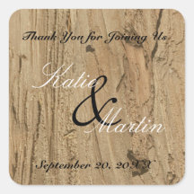 Rustic Wedding Brown Woodgrain Foto Hartelijk dank