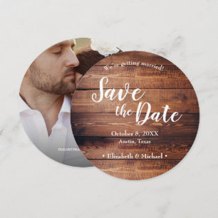 Rustic Wedding Custom photoWood Dance Floor Kaart