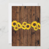 Rustic Wedding Day Jar Wood - Uitnodiging voor zon (Achterkant)