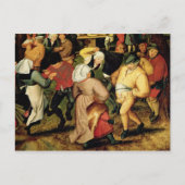 Rustic Wedding, detail van dansende mensen Briefkaart (Voorkant)