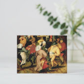 Rustic Wedding, detail van dansende mensen Briefkaart (Staand voorkant)