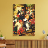 Rustic Wedding, detail van dansende mensen Canvas Afdruk (Insitu (Woonkamer))