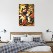 Rustic Wedding, detail van dansende mensen Canvas Afdruk (Insitu (Slaapkamer))