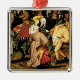 Rustic Wedding, detail van dansende mensen Metalen Ornament