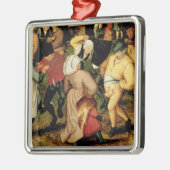Rustic Wedding, detail van dansende mensen Metalen Ornament (Links)