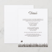 Rustic Wedding Details Enclosure Card Informatiekaartje (Voorkant / Achterkant)