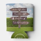 Rustic Wedding Direction Blikjeskoeler (Achterkant)