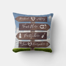 Rustic Wedding Directional Sign